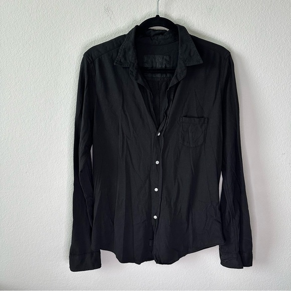 Frank & Eileen Black Button-Down Lab Tee Black SZ L - Picture 2 of 6